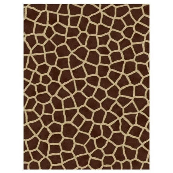 Brown Giraffe Pattern Edible Icing Image Cake Topper, by Tnct.