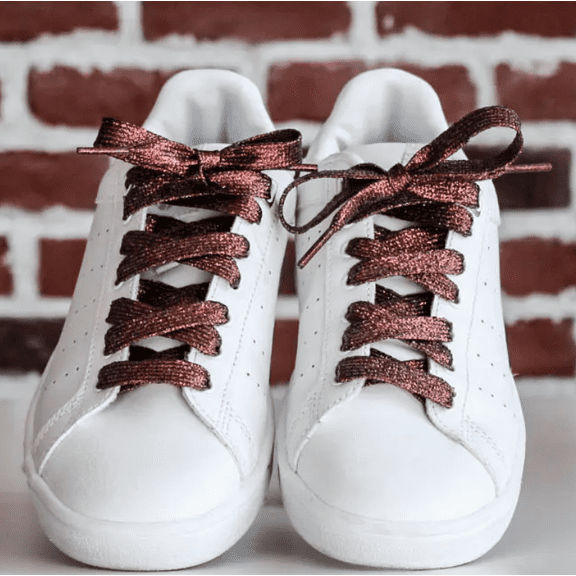 Brown Glitter Shoelaces