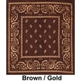 thumbnail image 1 of Brown Gold Paisley Print Designs Cotton Bandana (22 inches x 22 inches), 1 of 1