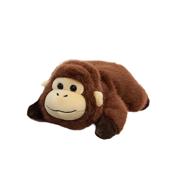 Brown Gorilla Plush Toy, Decompression Stuffed Animal Figure, Soft Fidget Figure, Office Desk Relaxation Ornament