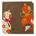 thumbnail image 1 of Brown Gourd Cloth Napkins, Floral Modern Art Red Beige Washable and Reusable Dinner Napkins Set of 2, Table Napkin for Kitchen Party Birthday Wedding Hotel Housewarming 20"x20", 1 of 9