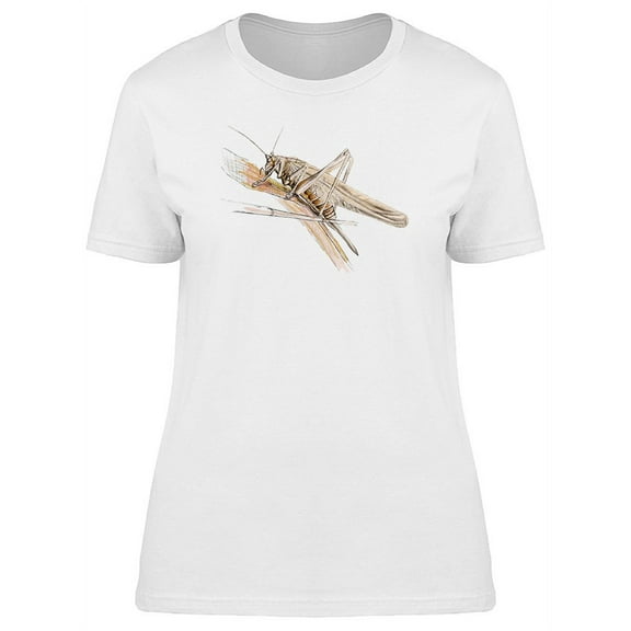Brown Grasshoper Painting T-Shirt Women -Image by Shutterstock, Female x-Large