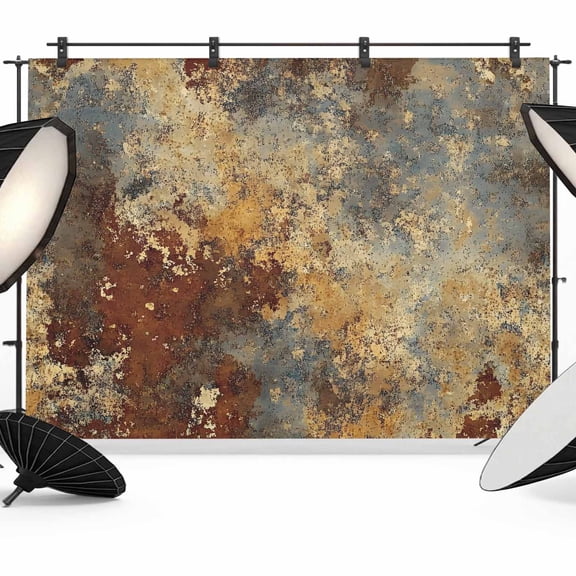 Brown Gray Backdrop for Photoshoot,Photography Photo Studio Background Wall Backdrop,Rustic Abstract Gradient Mottled Texture Back Drop Banner Panel for Portraits Wedding Party Live Streaming 7x5Ft