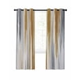 thumbnail image 1 of Brown Gray Blackout Curtains 39 Inches Long for Bedroom, Vintage Abstract White Ombre Texture Thermal Insulated Room Darkening Black Out Window Curtain Panels Grommet Drapes for Living Room, 1 of 8