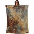 thumbnail image 1 of Brown Gray Blanket Soft Cozy Warm Twin Blanket for Bed, Plush Fuzzy Flannel Fleece Blankets for Sofa, Rustic Abstract Gradient Mottled Texture Throw Blankets for Couch, Gifts for Men, 60"x80", 1 of 9