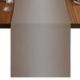 thumbnail image 1 of Brown Gray Ombre Short Table Runner 48 Inches Long, Modern Gradient Abstract Art Cotton Linen Table Runners Dresser Scarves, Fabric Tabletop Scarf Furniture Cover for Home Dinner Party Decor 13"x48", 1 of 8