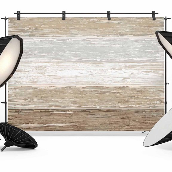 Brown Gray Photography Backdrop 7x5FT, White Gradient Rustic Striped Minimalist Country Photo Backdrops, Background for Photography Studio Photo Studio Background, Back Drop for Photoshoot