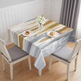 thumbnail image 1 of Brown Gray Table Cloth Waterproof Tablecloths, Vintage Abstract White Ombre Texture Tablecloth Dining Table Cover for Kitchen Party Tabletop Outdoor, Square Tablecloth 54x54 Inch, 1 of 9