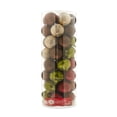 thumbnail image 1 of Brown, Green & Burgundy Shatterproof Christmas Ornaments, 50 Count, by Holiday Time, 1 of 6