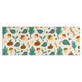 thumbnail image 1 of Brown Green Mushroom Fruit Leaf Beige Pattern Kitchen Rug Mat,Kitchen Runner Rugs Non Skid Washable,Decorative Kitchen Floor Mats for Kitchen,Sink,Laundry,17"X47", 1 of 5