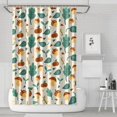 thumbnail image 1 of Brown Green Mushroom Fruit Leaf Beige Pattern Shower Curtain 72"x72" ,Bathroom Decorative Shower Curtains Set with 12 Hooks,Modern Waterproof Washable Shower Curtain, 1 of 6