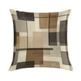 thumbnail image 1 of Brown And Grey Abstract Art Artwork Pillow Covers,Brown And Grey Abstract Art Artwork Throw Pillow Covers 20"×20" ,Living Room Sofa Couch Pillow Covers,Decorative Pillow Covers, 1 of 7