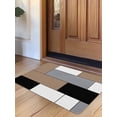 thumbnail image 1 of Brown Grey Door Mat&nbsp;Indoor Outdoor Entrance, Non Slip Rug for Kitchen Bathroom Entryway Rug, Modern Brown Geometric Washable Doormat Floor Mat for Office Home Decor 20x31.5 Inch, 1 of 8