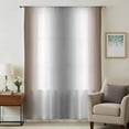 thumbnail image 1 of Brown Grey Sheer Curtains 45 Inches Long, Gray Farmhouse Modern Rustic Light Filering Curtains, Breathable Simi Curtain Privacy Drapes for Kitchen Bathroom Lightweight Small Window Treatment, 1 of 9