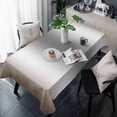 thumbnail image 1 of Brown Grey Table Cloth Waterproof Tablecloths, Gray Farmhouse Modern Rustic Tablecloth Dining Table Cover for Kitchen Party Tabletop Outdoor, Rectangle Tablecloth 54x108 Inch, 1 of 9