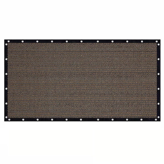 Brown HDPE Balcony Screen Fence Cover With Grommets 90% Shade Cloth Windscreen For Patio Porch 1 Pack