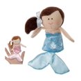 thumbnail image 1 of Brown Haired Mermaid With Light Blue Dress Finger Puppet - By Ganz, 1 of 1
