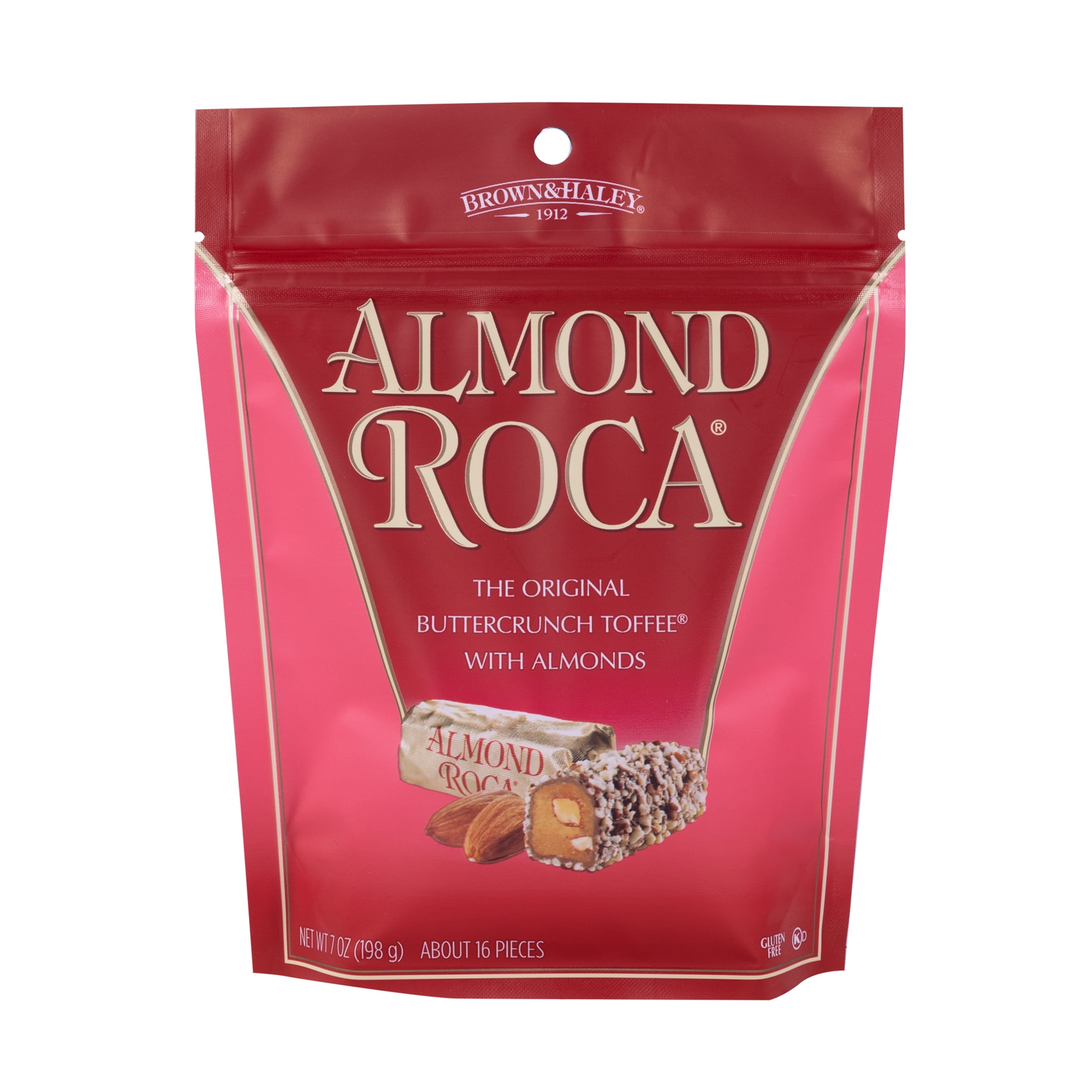 Brown & Haley Almond Roca the Original Buttercrunch Toffee with Almonds ...