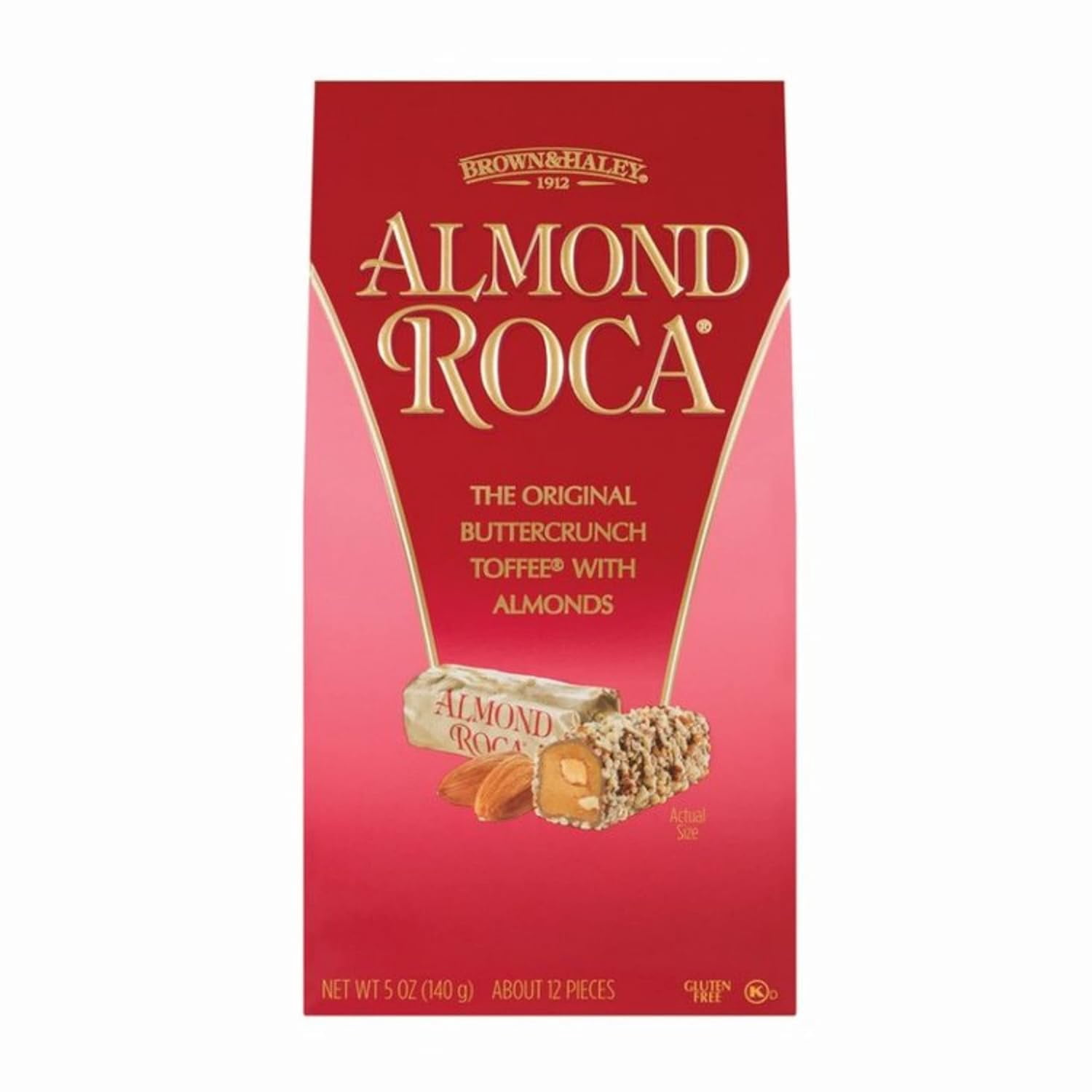 Roca, Buttercrunch Toffee with Almonds, 5 oz Gluten Free - Walmart.com