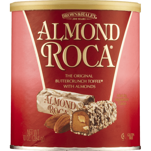 Brown & Haley Roca Buttercrunch Toffee with Chocolate & Almonds, 10 Oz.