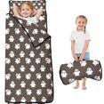 thumbnail image 1 of Brown Halloween Ghost Pattern Toddler Nap Mats for Kids Preschool,59"x22" Sleeping Mat Bag or Kids,Toddler Sleeping Bag,Toddler Nap Mat or Daycare, 1 of 6