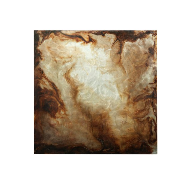 Brown Hand Painted Metal Wall Art