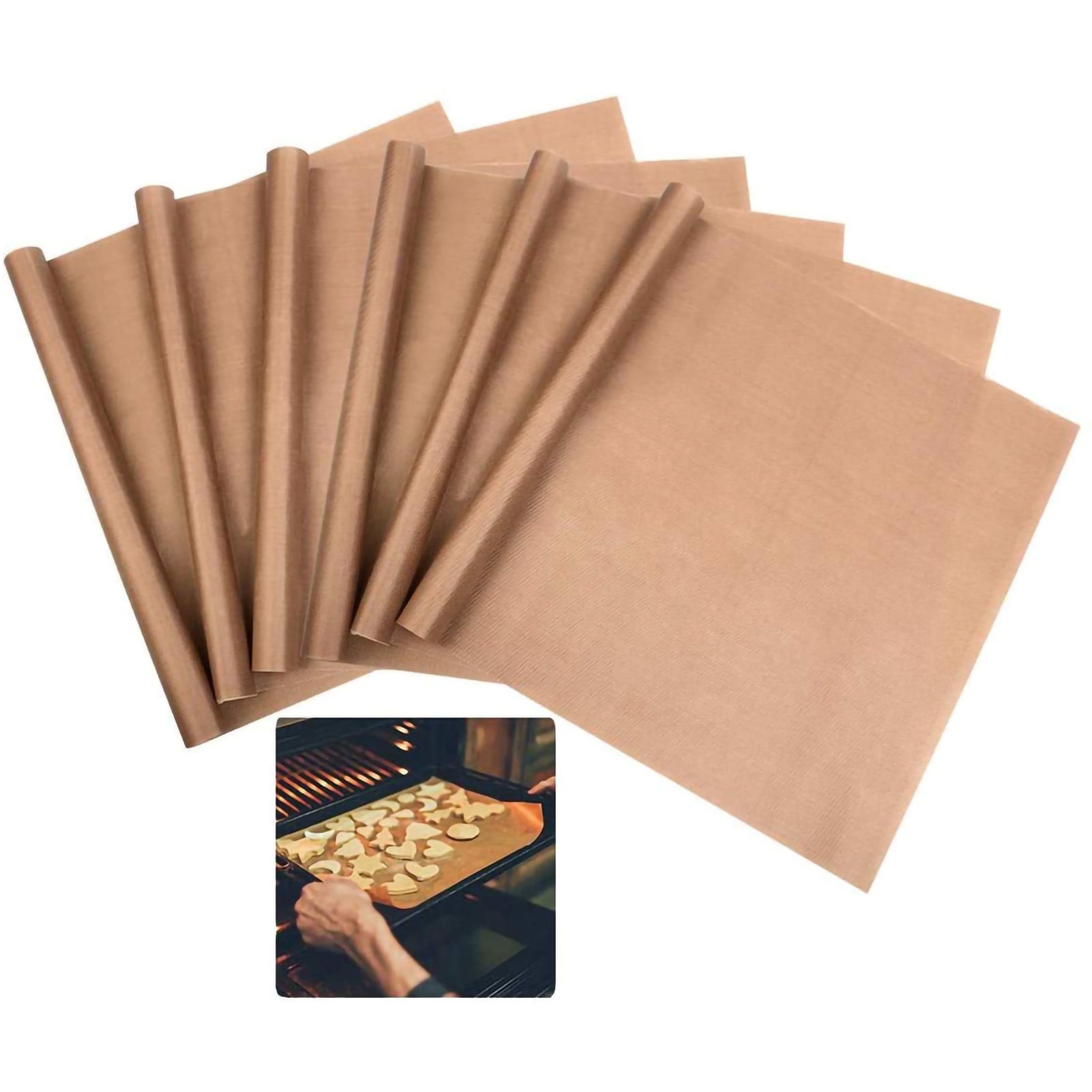 Brown Heat Resistant Baking Paper Non Stick Oiled Paper Kitchen Oven Paper For dessert Shop40x60