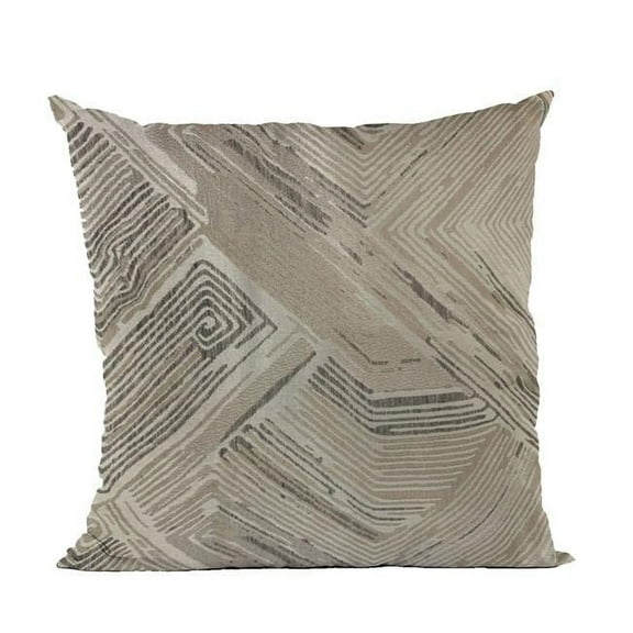 Brown Hidden Tour Abstract Luxury Throw Pillow - 20 x 26 in. Standard Size