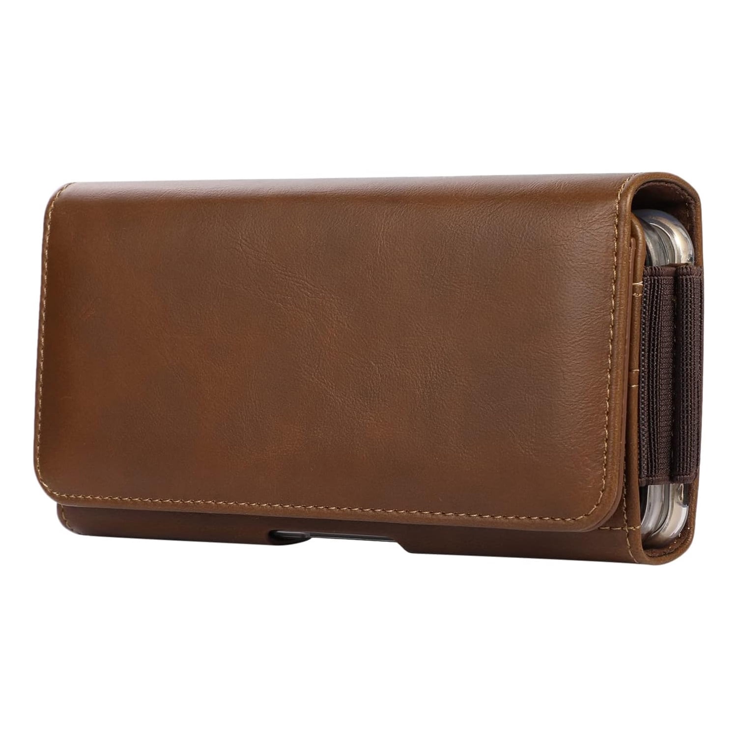 Brown Horizontal Pouch Case - Large