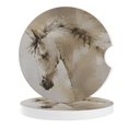 Rustic Mug Rack Brown Horse Car Coasters for Cup Holders Set of 2 Absorbent, 2.56 ...