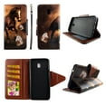 thumbnail image 1 of Brown Horse Wallet Case for Samsung Galaxy J7 (2018) / J7 Refine / J7 V 2nd Gen / J7 Star Folio Standing Cover Card Slot Money Pocket Magnetic Closure Fashion Flip Pu Leather, 1 of 2