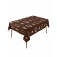 thumbnail image 1 of Brown Horseshoe Rectangle Tablecloth, Western Country Star Vintage Waterproof & StainResistant Tablecloth, Washable Oil-proof Table Cover for Dining/Party/Wedding/Camping/Buffet 54x108 In, 1 of 9