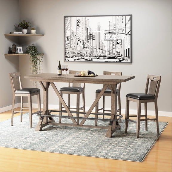 Brown Hue - Simple to Put Together - Patio Bar - Enhance Outdoor Space