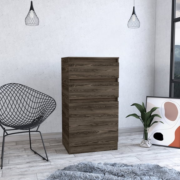 Brown Hue, Single Door, Mirror Feature - Bedroom Storage Addition
