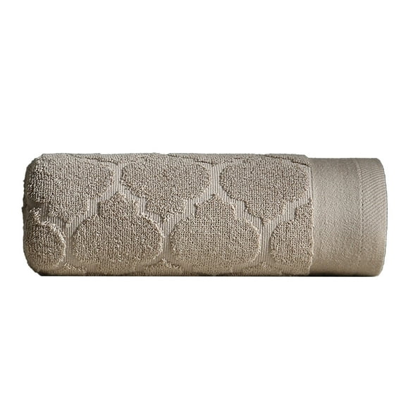 Brown Soft And Absorbent Bath Towels Set Of Four In Brown Color For Bathroom Spa And Pool Use Made From Durable Polyester Fiber 29.1 Inch Length