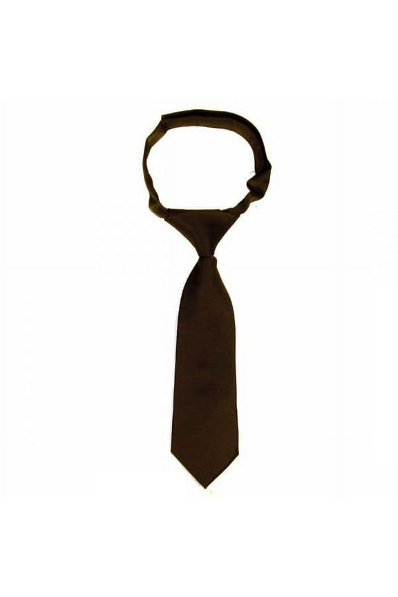 Brown Infants Velcro Necktie