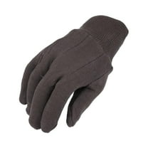 PSBM String Knit Work Gloves Men's 10" Sizes Brown Jersey Reusable Cotton & Polyester Elastic Cuffs 12 Pairs