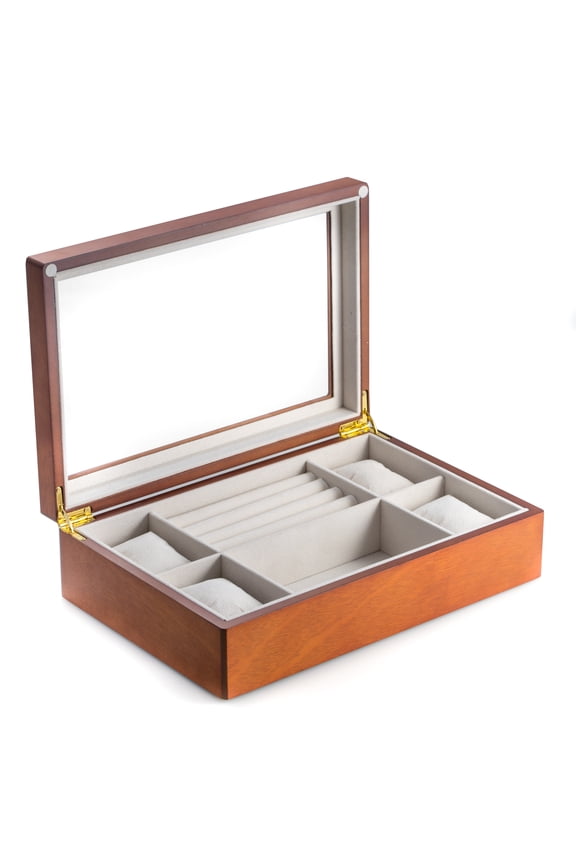 Brown Jewelry/Watch Storage and Valet