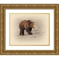 thumbnail image 1 of Brown, Jim 14x12 Gold Ornate Wood Framed with Double Matting Museum Art Print Titled - Grizzly 2, 1 of 4