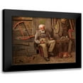thumbnail image 1 of Brown, John Geogre 24x20 Black Modern Framed Museum Art Print Titled - Boat Builder, 1 of 5