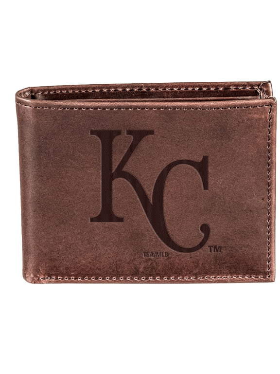 Brown Kansas City Royals Bi-Fold Leather Wallet