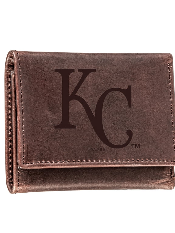 Brown Kansas City Royals Tri-Fold Leather Wallet