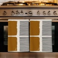 thumbnail image 1 of Brown Kitchen Towels Set of 1, Modern Painting Farmhouse Striped Abstract Art Absorbent Dish Towels for Kitchen, Microfiber Hand Towel, Quick Drying Tea Towel for Cleaning Decorative Dishcloths, 1 of 7