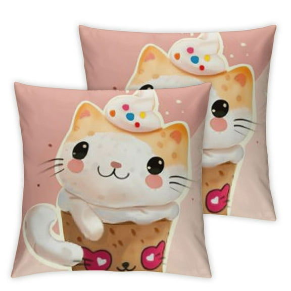 Brown Kitty Boba Milk Tea Plush Pillow,Soft Bubble Tea Squishy Cat Stuffed Animal,Kawaii Toy Holidays, Birthdays, Christmas, Thanksgiving, Children's Day Gifts for Toddlers Girls & Boys