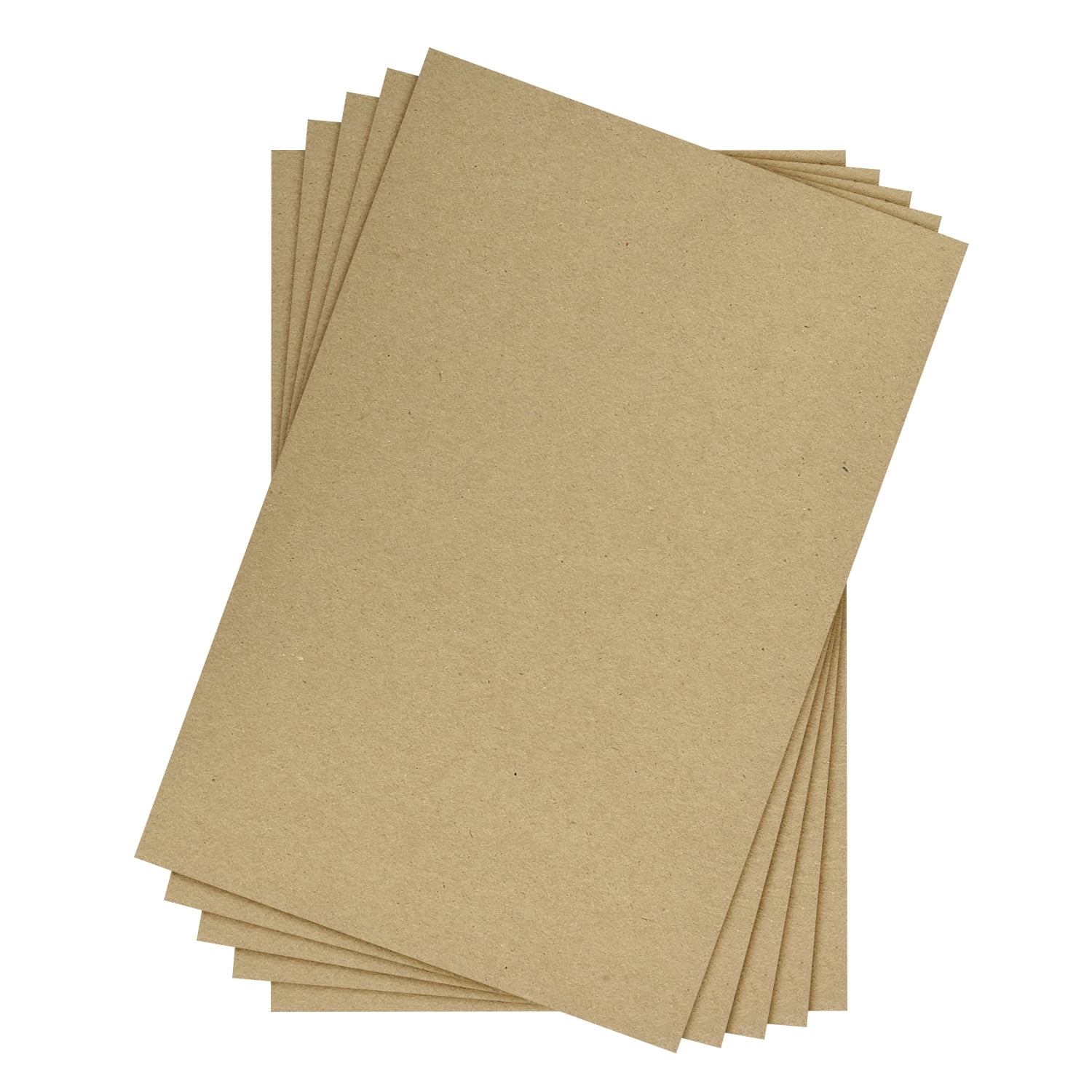 Chipboard Sheets 8.5 x 11 - 100 Sheets of 22 Point Chip Board for Crafts  - This Kraft Board is a Great Alternative to MDF Board and Cardboard Sheets  