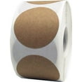 thumbnail image 1 of Brown Kraft Circle Dot Stickers | 1.5" Inches Round | 500 Pack, 1 of 2