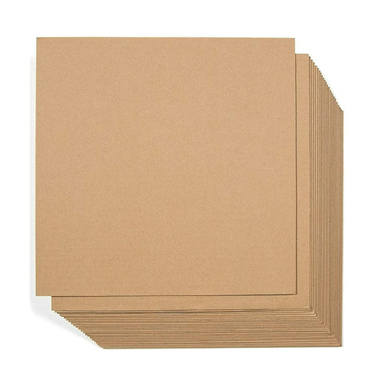 Brown Kraft Corrugated Cardboard Sheets 50 Pack Large Craft Paper Squares  Thick Flat Card Board Inserts for Packing Shipping Crafts Mailing Dividers  Packaging 12.25 x 12.25 inches by Gift Boutique 