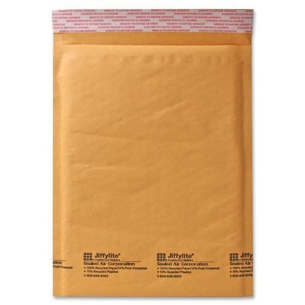 Brown Kraft Envelopes Self-Seal Bubble Mailers #3 - 8 1/2 x 14 1/2 " - 100/Carton.