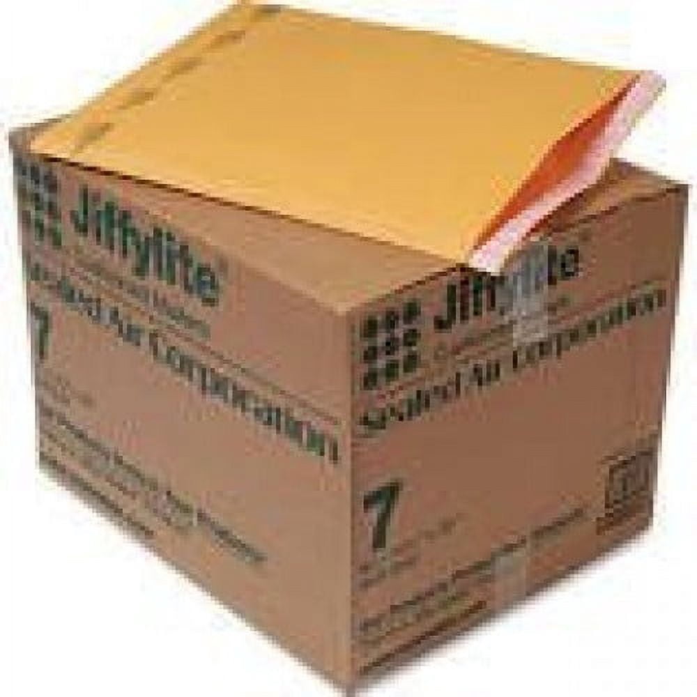 Brown Kraft Envelopes Self-Seal Bubble Mailers #7 - 14 1?4 x 20" - 50/Carton.