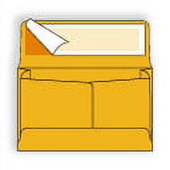 Brown Kraft Expansion Booklet Envelope, 10" x 15" x 2", w Kwik-Tak Pressure Seal (SFI Certified), 40 lb, Vellum Finish, Center Seam, No Window, Flap Down - Box of 250 Envelopes